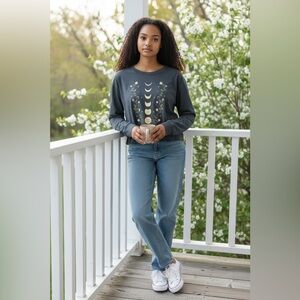 Known Supply Moon Phase Long Sleeve Tee